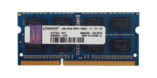 Pamięć RAM 1x 4GB Kingston DDR3 1Rx8 1866MHz PC3-12800 SO-DIMM  | X7C75G-HYC